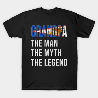 Grand Father American Samoan Grandpa The Man The Myth The Legend - Gift for American Samoan Dad With Roots From  American Samoa T-Shirt